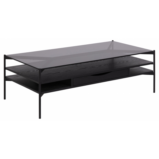 Konferenčný stolík Zelit, 120 cm, čierna - 1