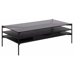 Konferenčný stolík Zelit, 120 cm, čierna