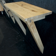 Konzola / nástenný stolík Kiruna, 66 cm - 5