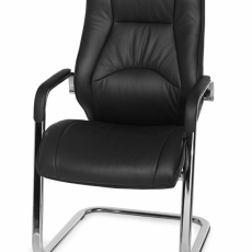 Konzolová židle Aerly, černá - 6