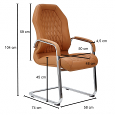 Konzolová židle Alexis, béžová - 3