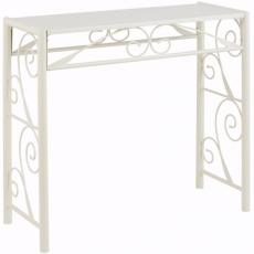 Konzolový stôl Dion, 90 cm, biela - 1