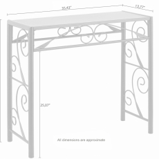 Konzolový stôl Dion, 90 cm, čierna - 2
