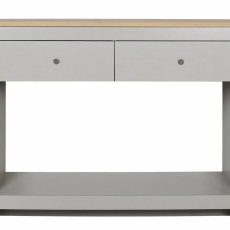 Konzolový stôl Emar, 97 cm, sivá/dub - 3