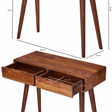 Konzolový stôl Greg, 90 cm, masív Sheesham - 3