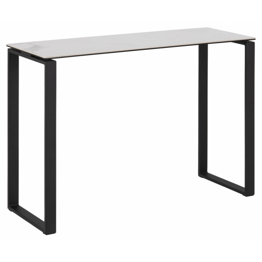 Konzolový stôl Katrine, 110 cm, keramika, biela - 1