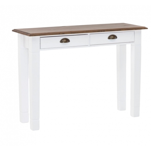 Konzolový stôl Lenna, 100 cm, biela - 1