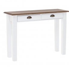 Konzolový stôl Lenna, 100 cm, biela - 1