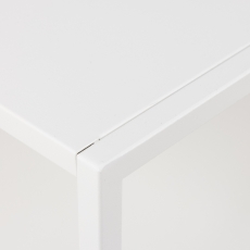 Konzolový stôl Newcastle, 100 cm, kov, biela - 4