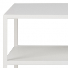 Konzolový stôl Newcastle, 100 cm, kov, biela - 7