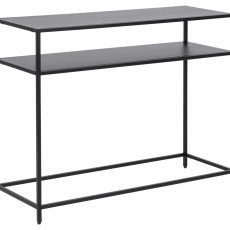Konzolový stôl Newcastle, 100 cm, kov, čierna - 1