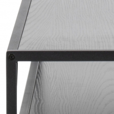 Konzolový stôl Seaford, 120 cm, MDF, čierna - 5