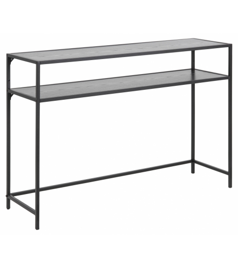 Konzolový stôl Seaford, 120 cm, MDF, čierna
