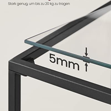 Konzolový stolek Kyan, 100 cm, černá - 5