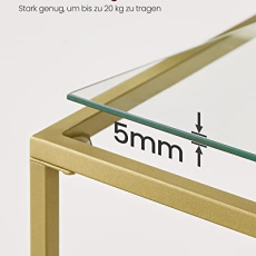 Konzolový stolek Kyan, 100 cm, zlatá - 5