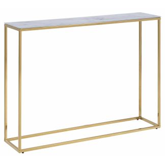 Konzolový stolík Alisma, 110 cm, zlatá