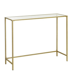 Konzolový stolík Erwin, 100 cm, zlatá