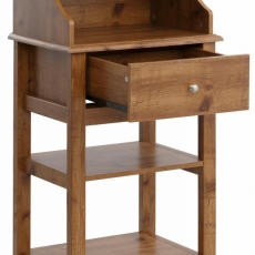 Konzolový stolík Keef, 130 cm, tmavý dub - 4