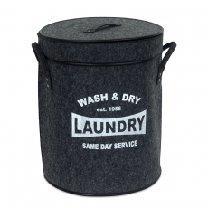 Kôš na bielizeň Keila, 50 cm, tmavosivá - 1