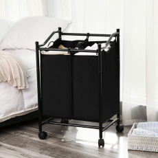 Kôš na bielizeň Lessy, 80 cm, čierna - 7