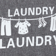 Kôš na bielizeň Vivien, 55 cm, sivá - 4