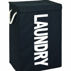 Koš na prádlo Launder, 62 cm, černá - 1