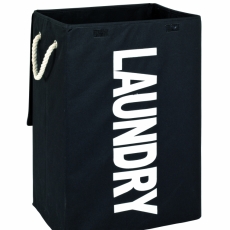 Koš na prádlo Launder, 62 cm, černá - 2