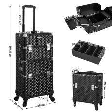 Kosmetický kufr Fion, 75 cm, černá - 7