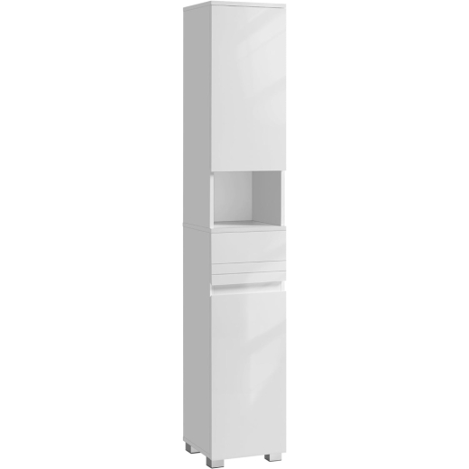 Koupelnová skříňka Cerberus, 170 cm, bílá - 1