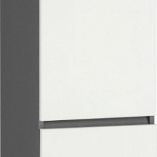 Koupelnová skříňka Luner, 180 cm, bílá/antracitová - 1