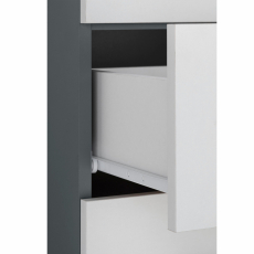 Koupelnová skříňka Malika, 130 cm, bílá / šedá - 5