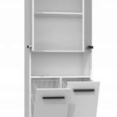 Koupelnová skříňka Nelzie IV, 174 cm, bílá matná - 3