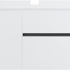 Koupelnová umyvadlová skříňka Sink, 80 cm, bílá / antracitová - 2