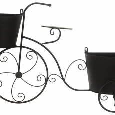 Kovová dekorace Bicycle, 75 cm, černá - 2