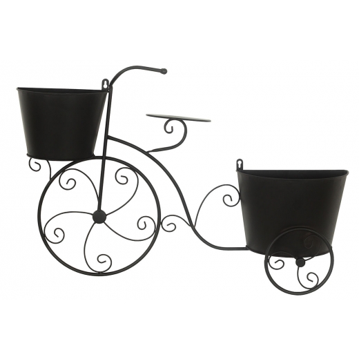 Kovová dekorácia Bicycle, 75 cm, čierna - 1