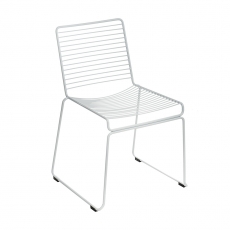 Kovová jedálenská stolička Rimelig, biela - 1