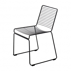 Kovová jídelní židle Rimelig, černá - 1
