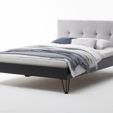 Kovová postel Canada, 140x200 cm, béžová - 1
