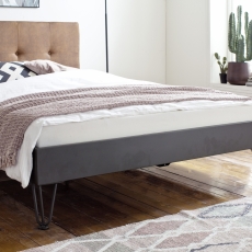 Kovová postel Canada, 140x200 cm, koňaková - 4