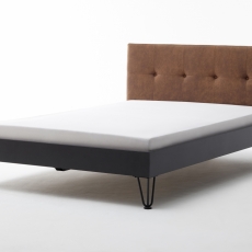Kovová postel Canada, 140x200 cm, koňaková - 6