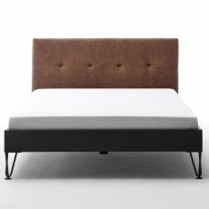Kovová postel Canada, 140x200 cm, koňaková - 8