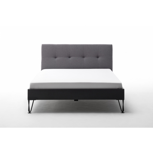Kovová posteľ Canada, 140x200 cm, šedá - 1