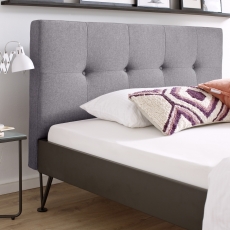 Kovová postel Canada, 140x200 cm, šedá - 2
