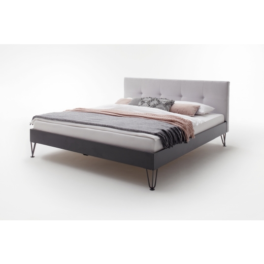 Kovová postel Canada, 160x200 cm, béžová - 1