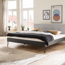 Kovová postel Canada, 160x200 cm, béžová - 2