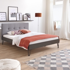 Kovová posteľ Canada, 160x200 cm, šedá - 1