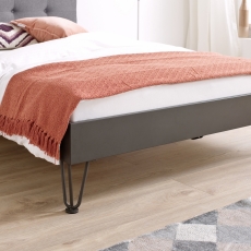 Kovová postel Canada, 160x200 cm, šedá - 2