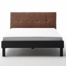 Kovová postel Haiti, 140x200 cm, koňaková - 5