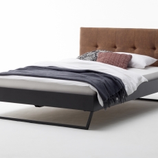 Kovová postel Jamaica, 140x200 cm, koňaková - 1