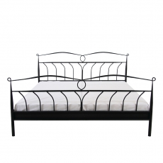 Kovová postel Linia, 180x200 cm, černá - 1